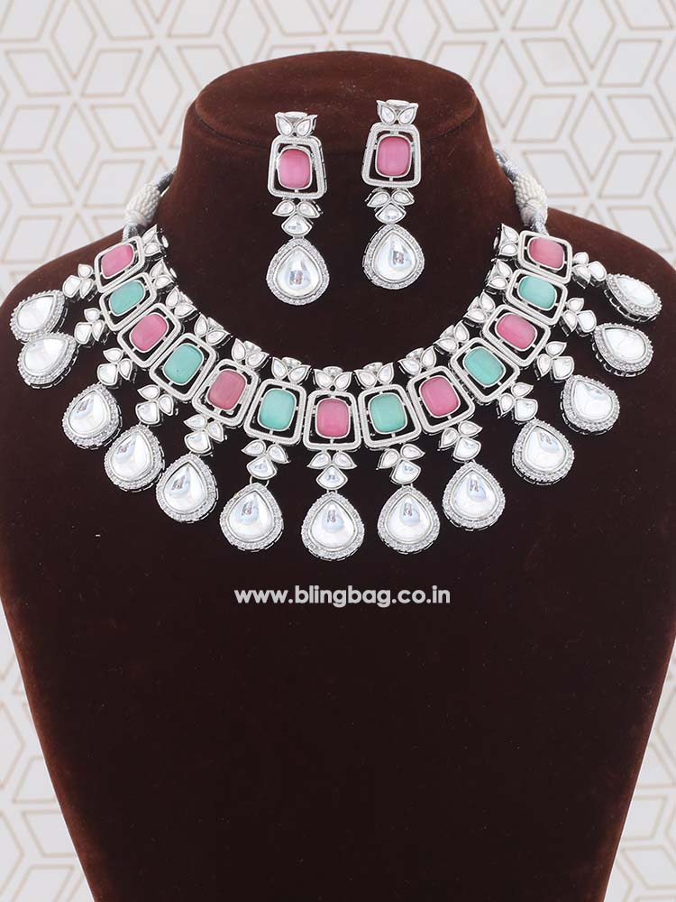 Multicolor Samrina Jewellery Set