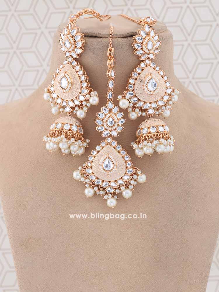 Ivory Maithili Jewellery Set