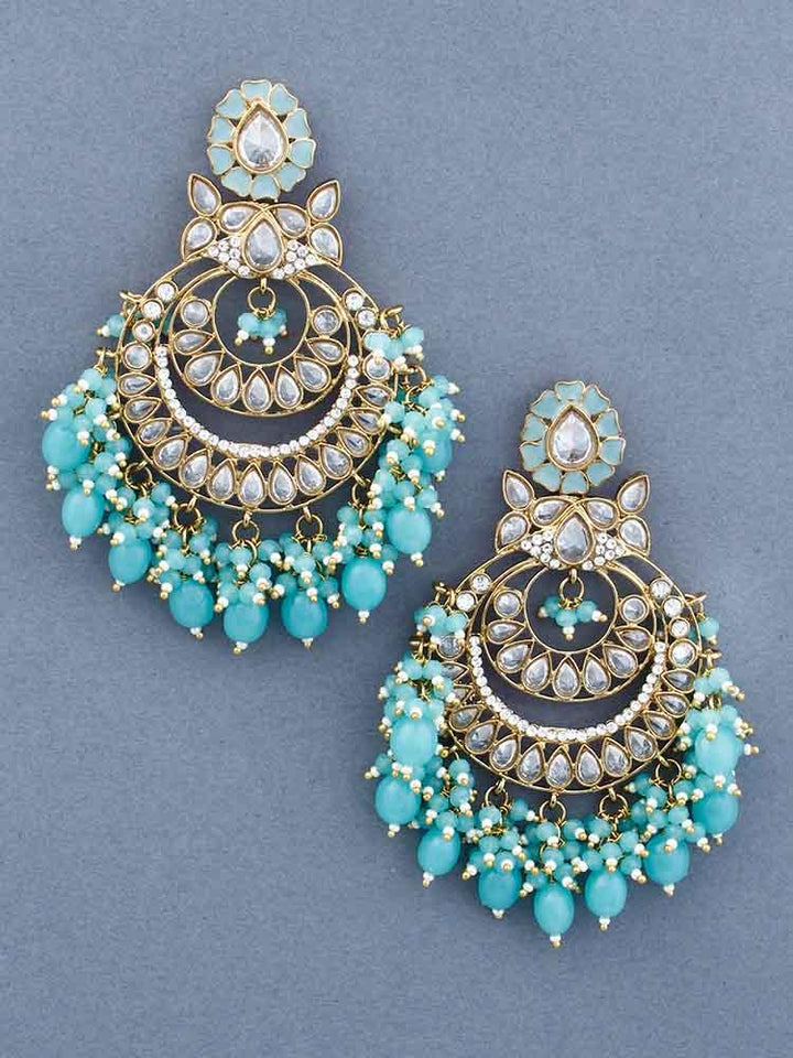 Turquoise Jivika Chandbalis - Bling Bag
