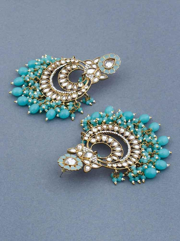 Turquoise Jivika Chandbalis - Bling Bag