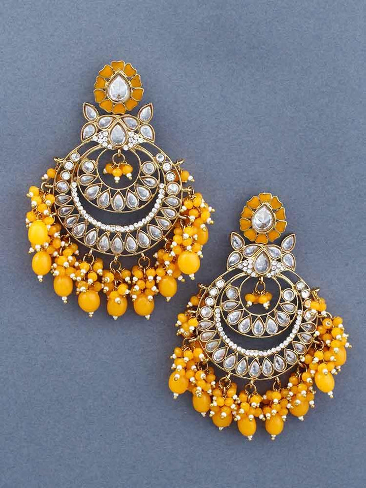 Mustard Jivika Chandbalis - Bling Bag