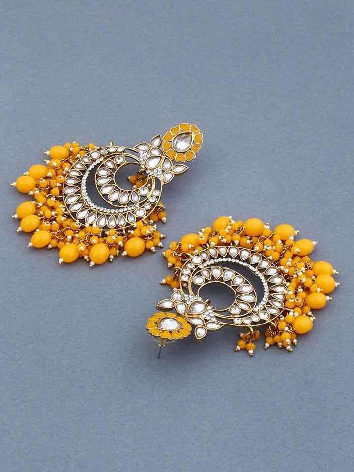 Mustard Jivika Chandbalis - Bling Bag