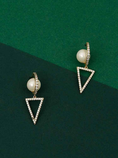 earrings - Bling Bag Binita Pearls Dangler Earrings