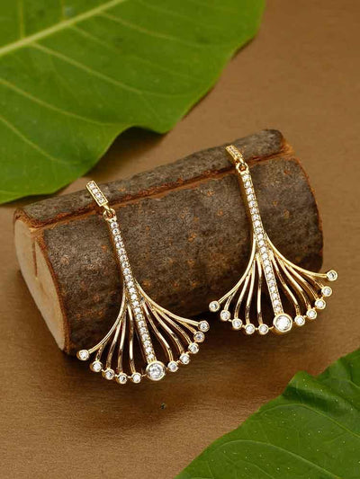 earrings - Bling Bag Gemma Shiny Gold Dangler Earrings