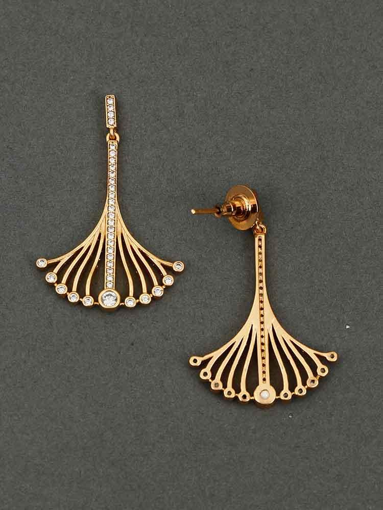 earrings - Bling Bag Gemma Shiny Gold Dangler Earrings