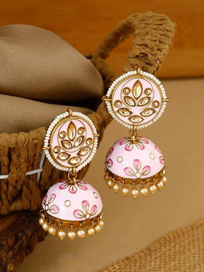 earrings - Bling Bag Lilac Havisha Ethnic Earrings
