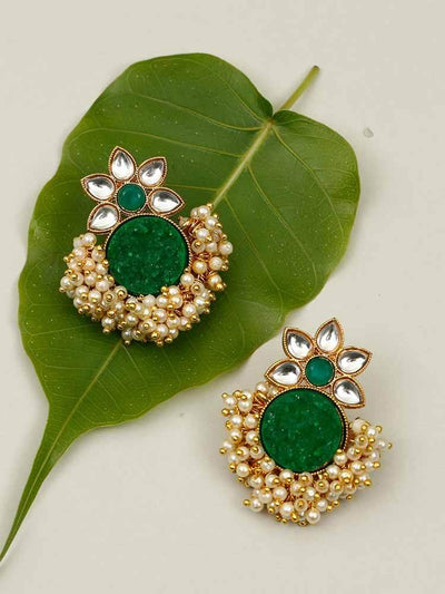 earrings - Bling Bag Emerald Pranita Studs