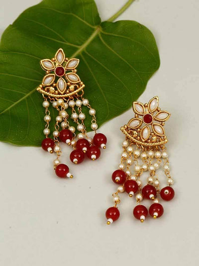 earrings - Bling Bag Ruby Gaurika Dangler Earrings