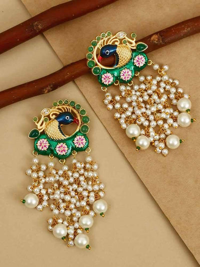earrings - Bling Bag Emerald Girisa Dangler Earrings