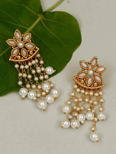 earrings - Bling Bag Ivory Gaurika Dangler Earrings