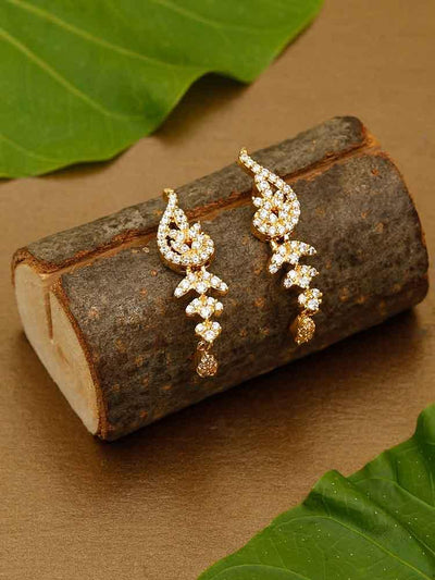 earrings - Bling Bag Girna Shiny Gold Dangler Earrings