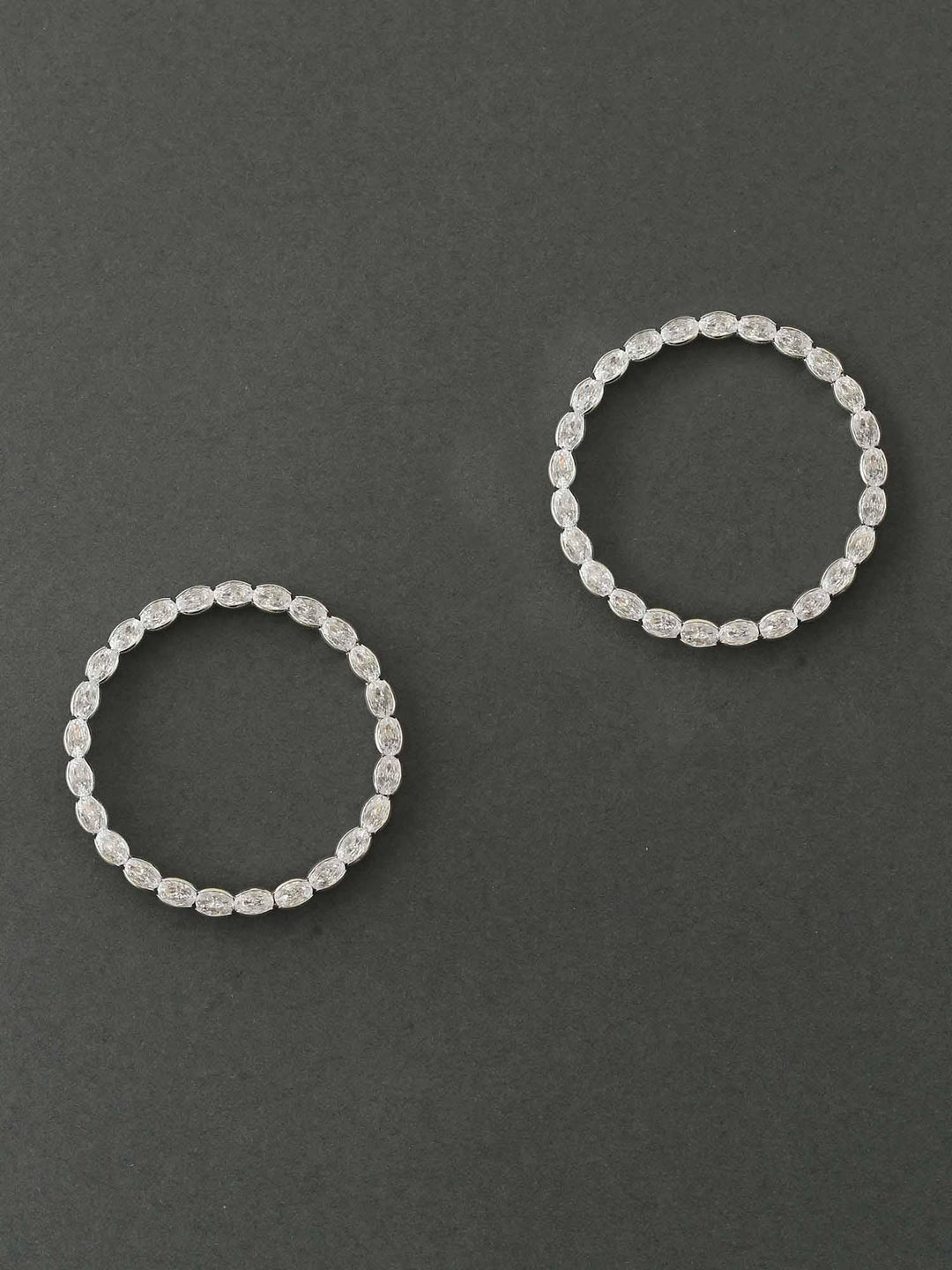 earrings - Bling Bag Silver Hina Circular Earrings