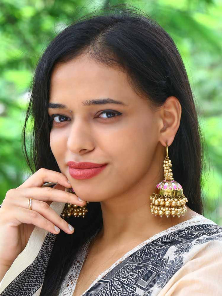 Golden Rajamani Jhumkis