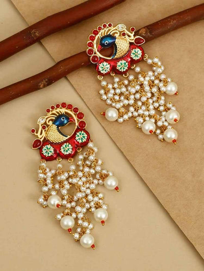 earrings - Bling Bag Red Girisa Dangler Earrings
