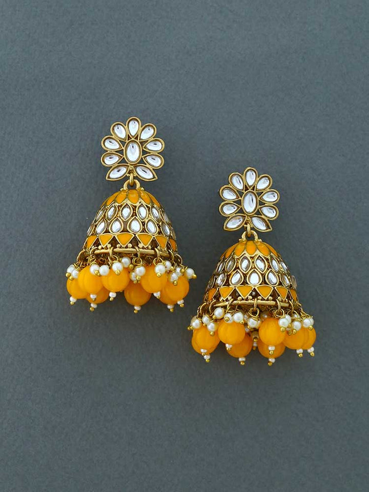 Mustard Manjira Jhumkis