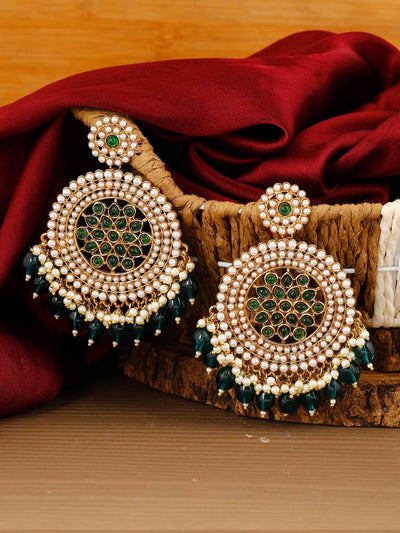 earrings - Bling Bag Emerald Nandini Designer Earrings