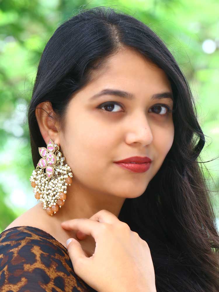 Brown Chakrika Dangler Earrings