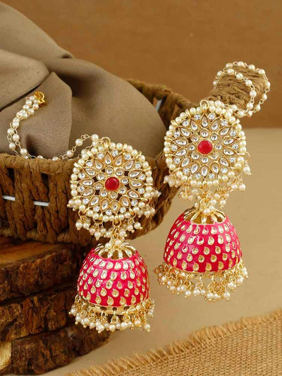 earrings - Bling Bag Rani Sona Jhumki Earrings