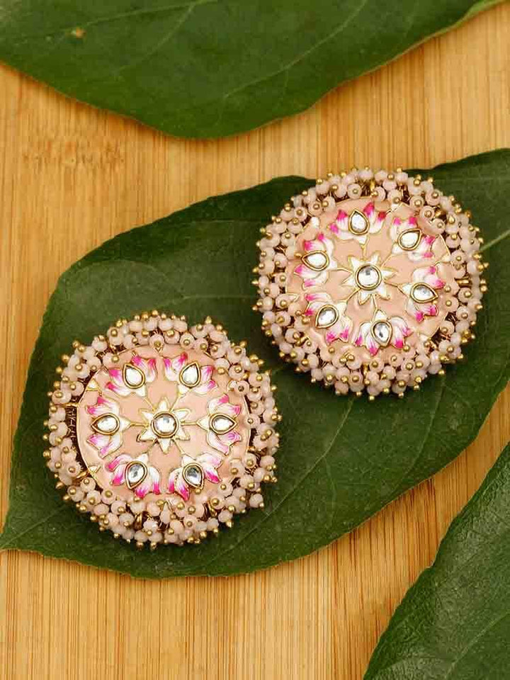 earrings - Bling Bag Peach Nakul Studs