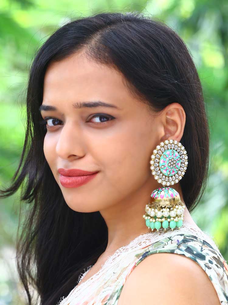 Mint Kritika Jhumkis
