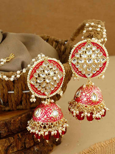 earrings - Bling Bag Rani Kaaynat Jhumki Earrings