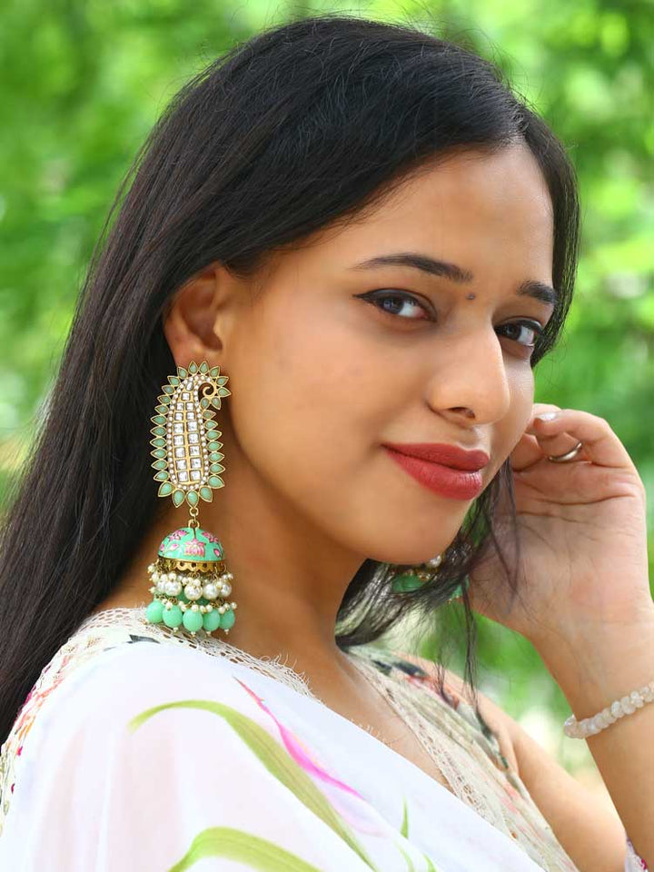 Mint Kaashi Jhumkis