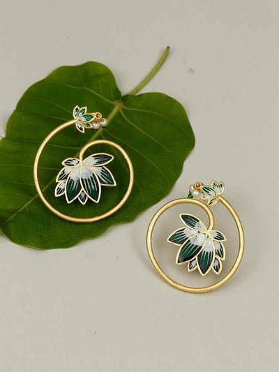 earrings - Bling Bag Emerald Jyostna Studs