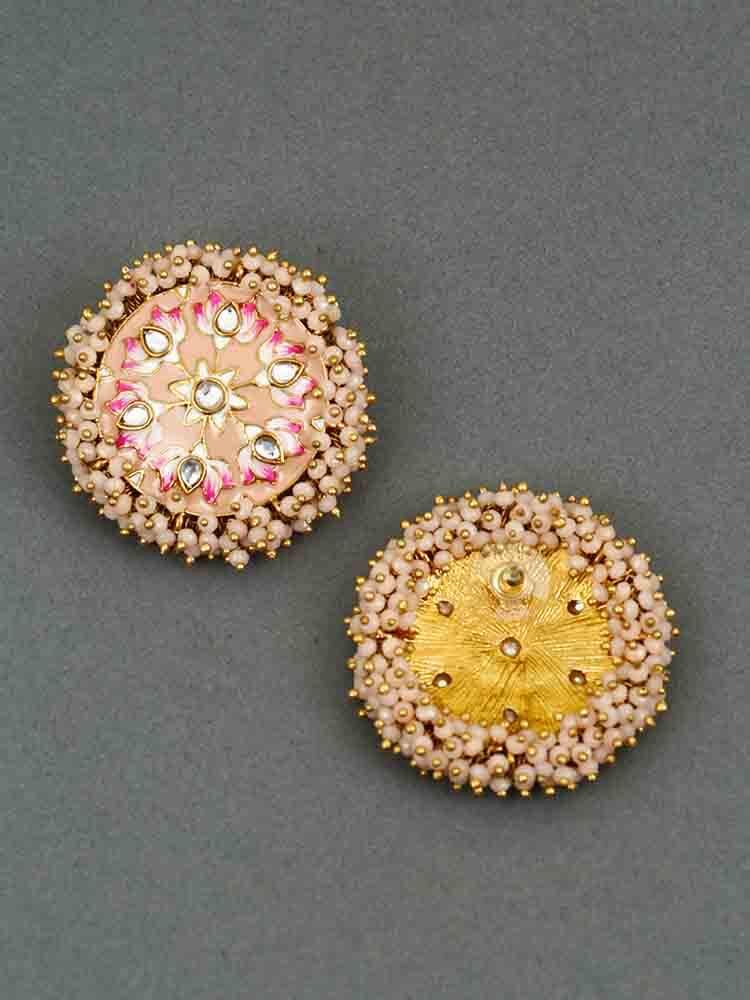 earrings - Bling Bag Peach Nakul Studs