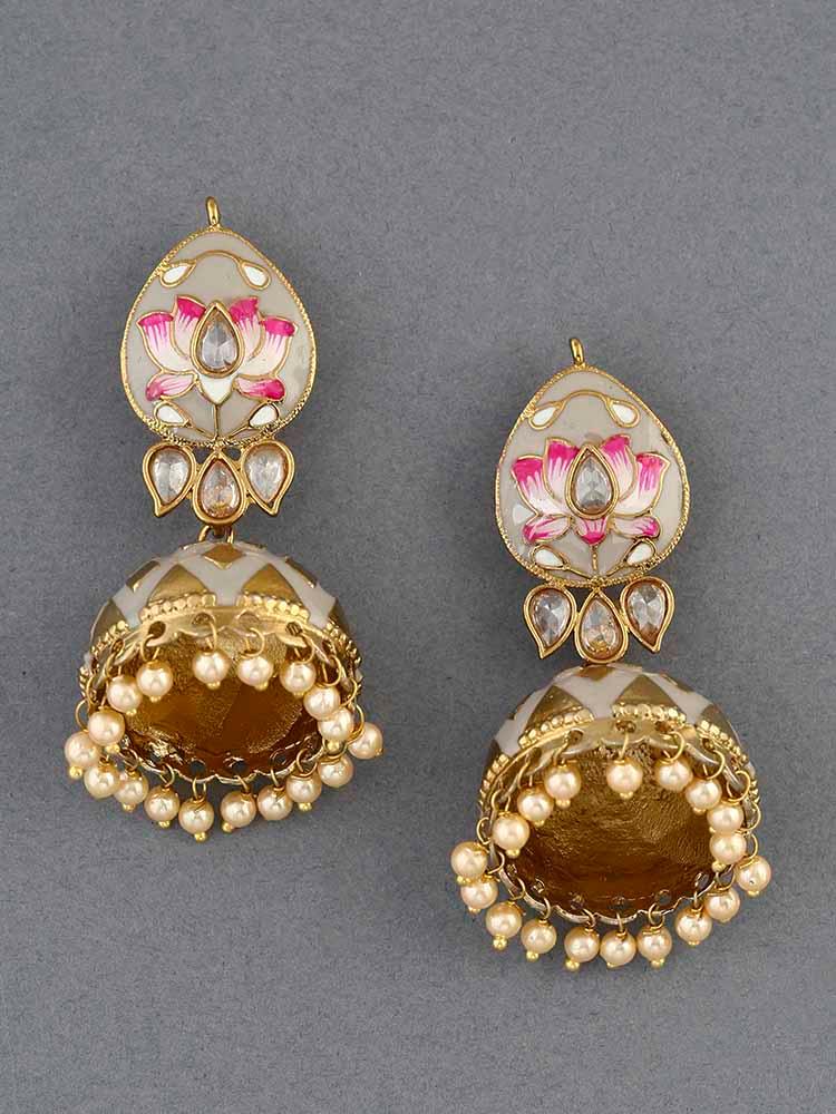 earrings - Bling Bag Crepe Rudra Designer Earrings