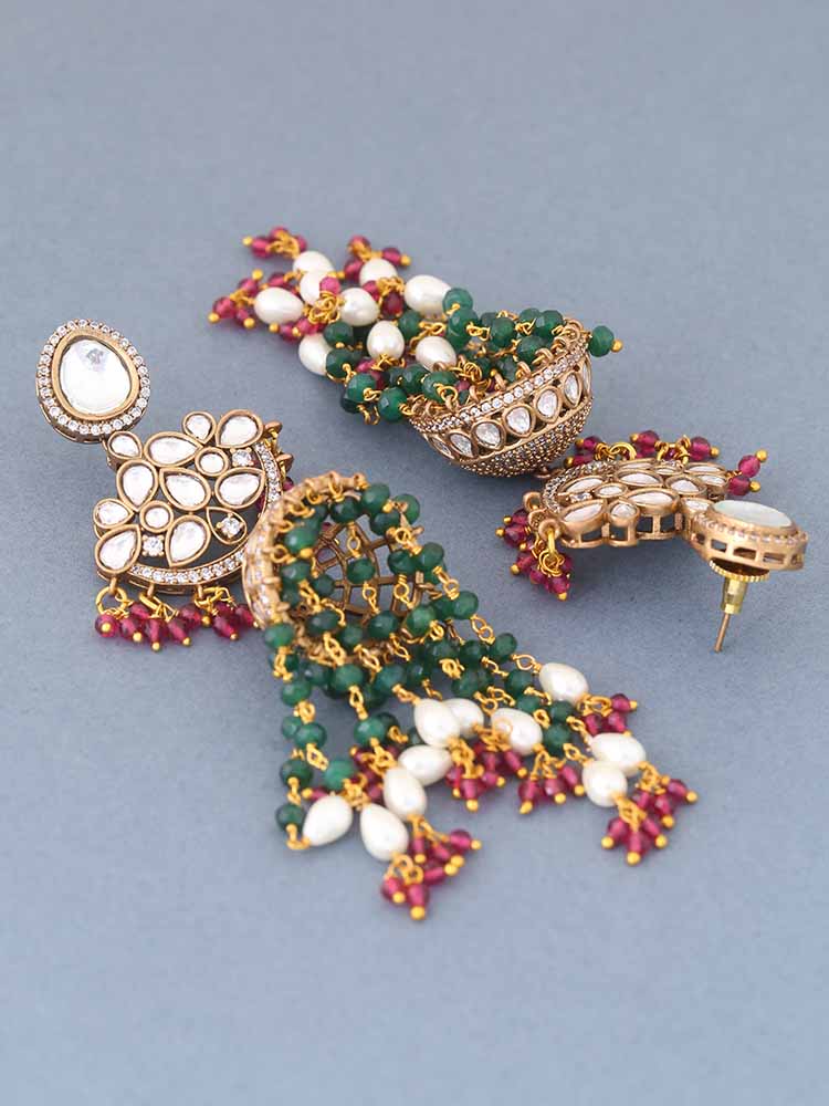 Multicolor Misha Jhumkis