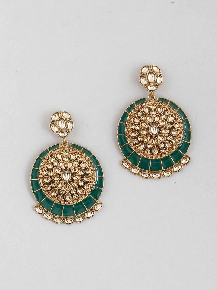 earrings - Bling Bag Jade Sameera Kundan Earrings