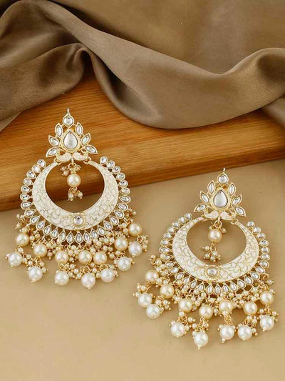 earrings - Bling Bag Ivory Kabir Chaandbali Earrings