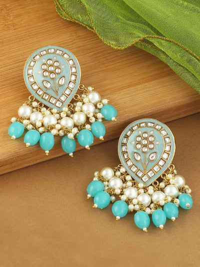 Turquoise Charmi Designer Earrings - Bling Bag