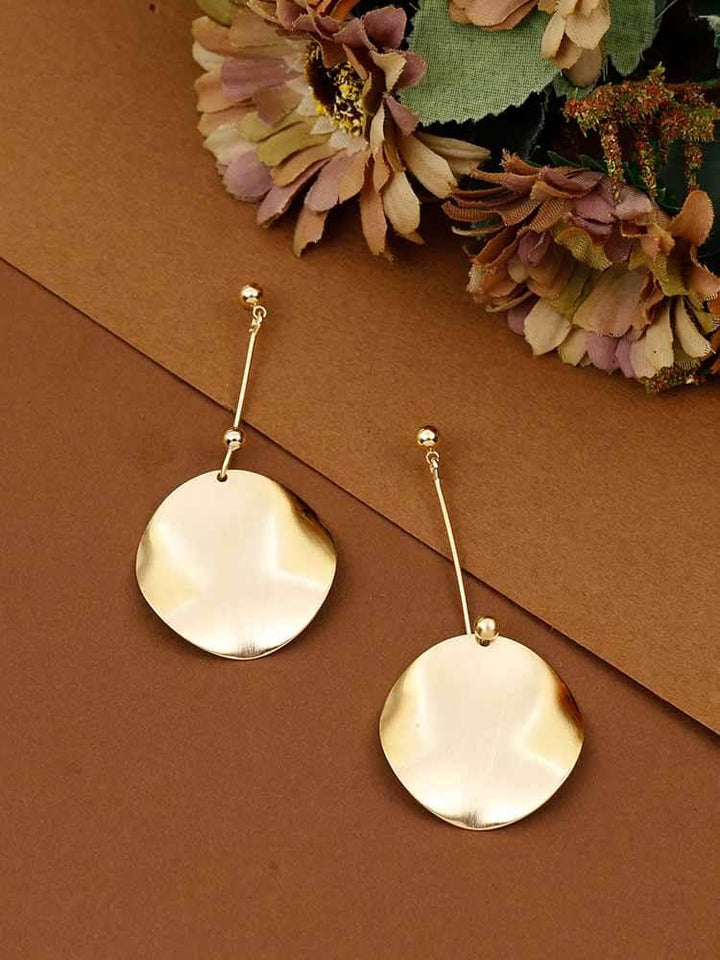 earrings - Bling Bag Golden Ranit Dangler Earrings