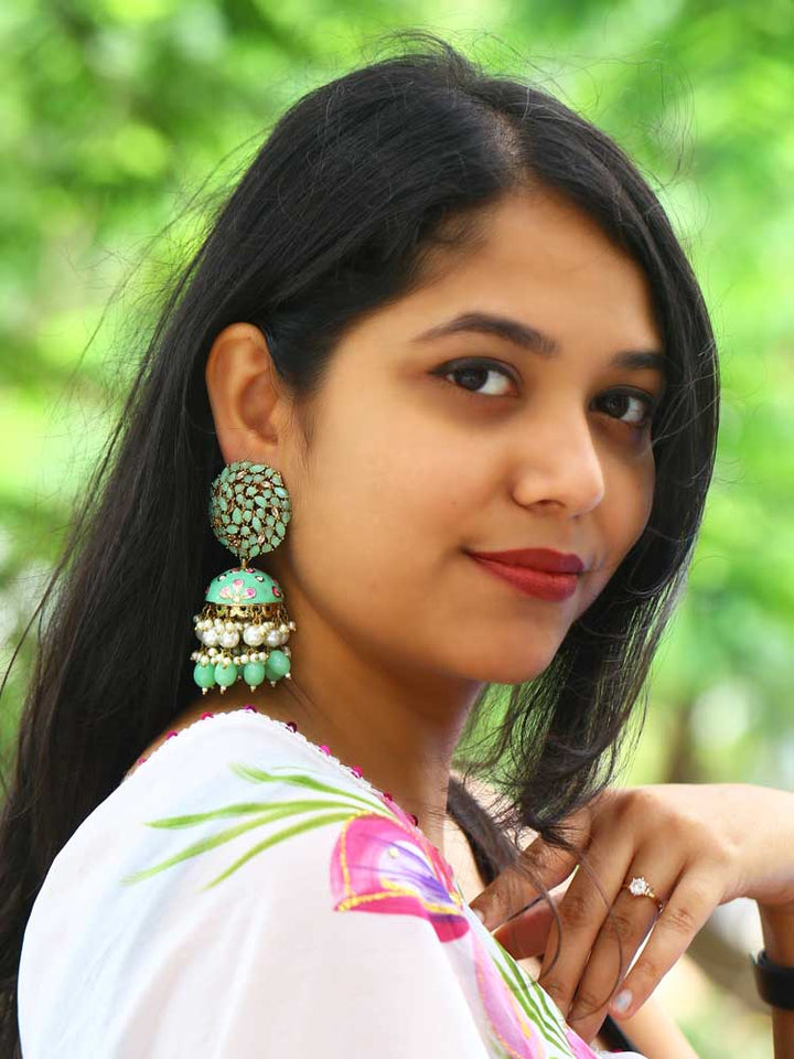 Mint Daliha Jhumkis