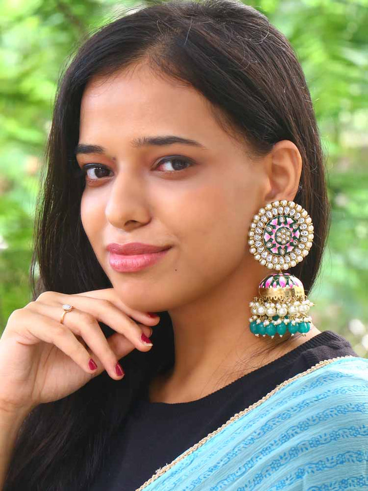 Jade Kritika Jhumkis