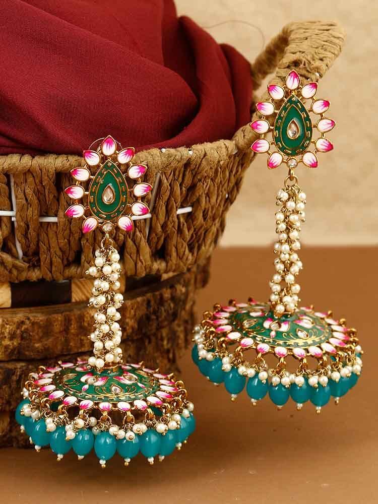 earrings - Bling Bag Rama Jacki Jhumki Earrings