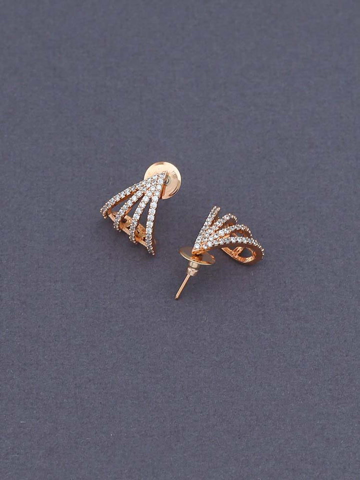 Rosegold Anette Zirconia Studs