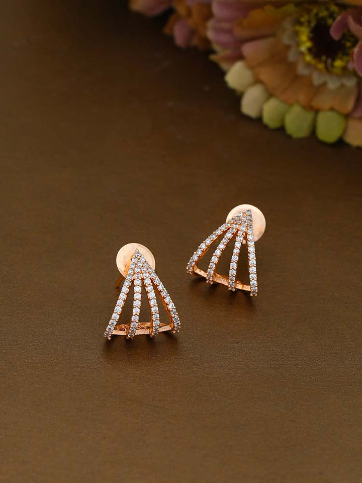 Rosegold Anette Zirconia Studs