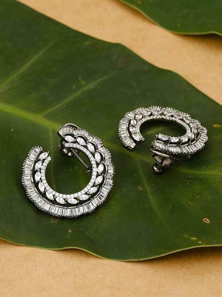 earrings - Bling Bag Antique Danee Zirconia Stud Earrings