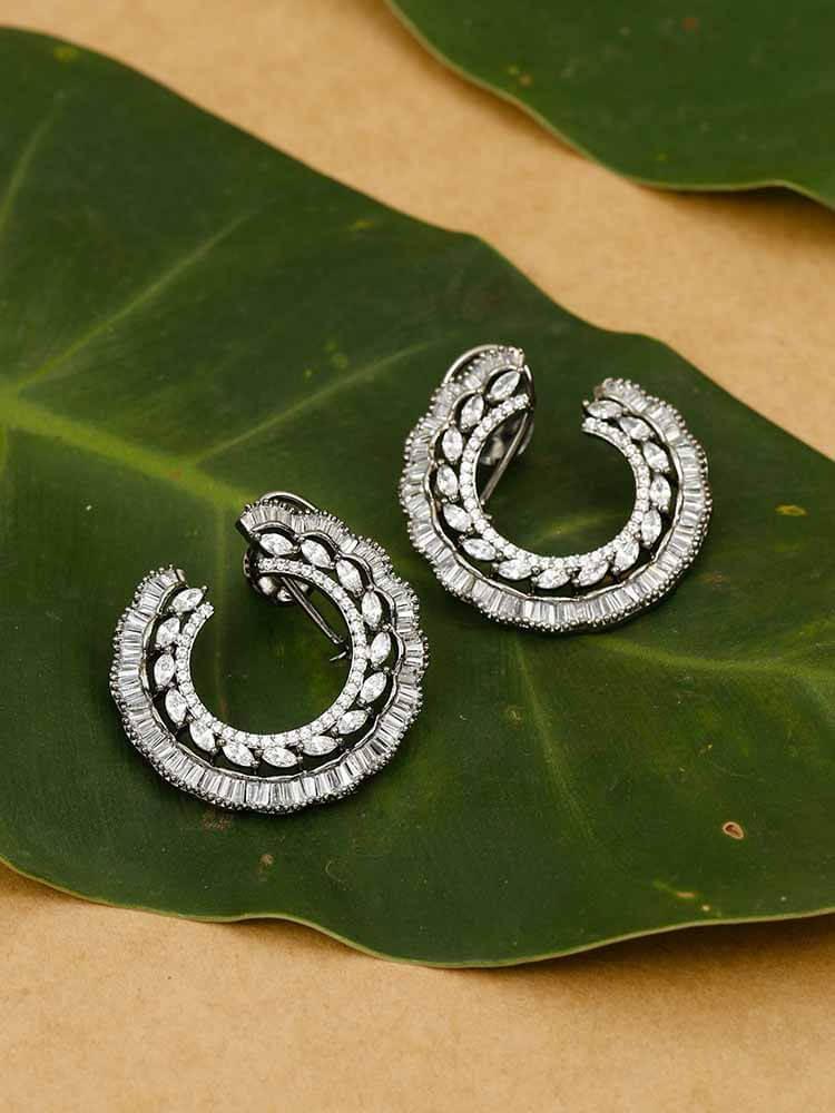 earrings - Bling Bag Antique Danee Zirconia Stud Earrings