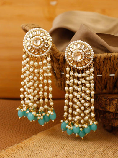earrings - Bling Bag Aqua Heer Designer Earrings