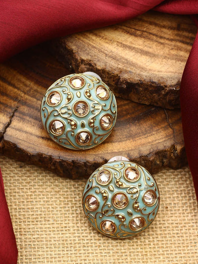 earrings - Bling Bag Turquoise Astra Designer Studs