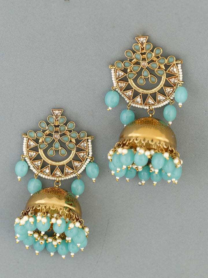 earrings - Bling Bag Turquoise Tez Designer Earrings