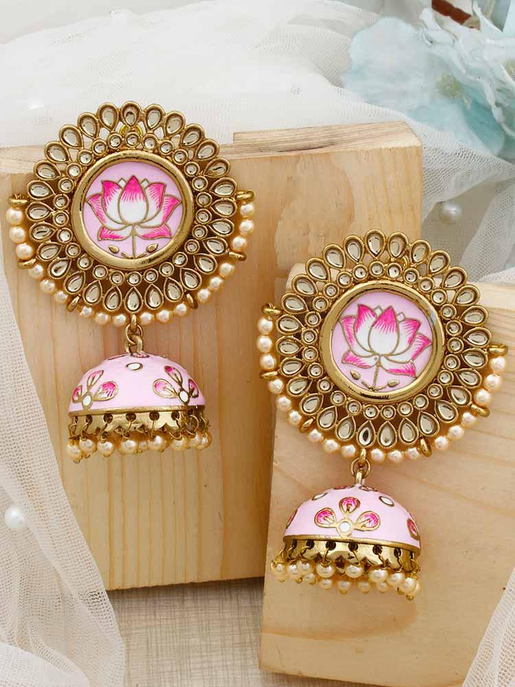 Blush Avanti Jhumkis - Bling Bag