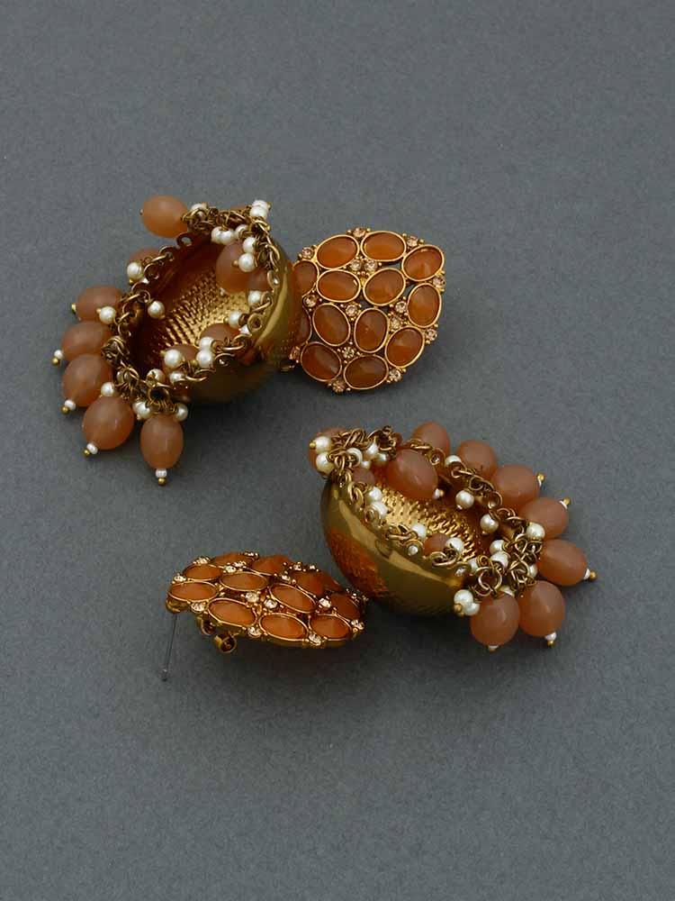 Brown Bubble Jhumkis - Bling Bag