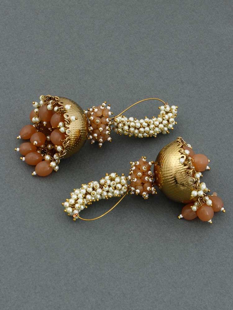 Brown Jivansh Jhumkis - Bling Bag