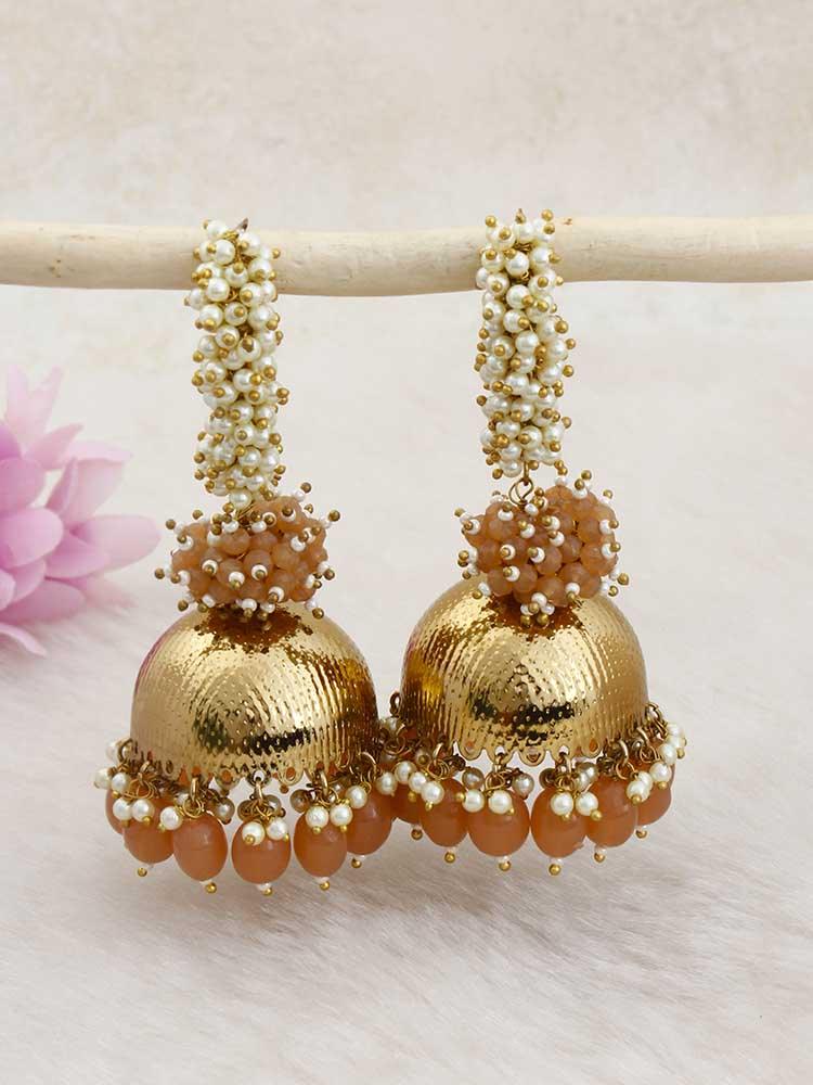 Brown Jivansh Jhumkis - Bling Bag