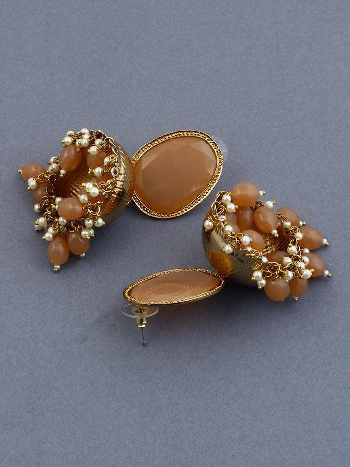 Brown Magna Shesha Jhumkis - Bling Bag