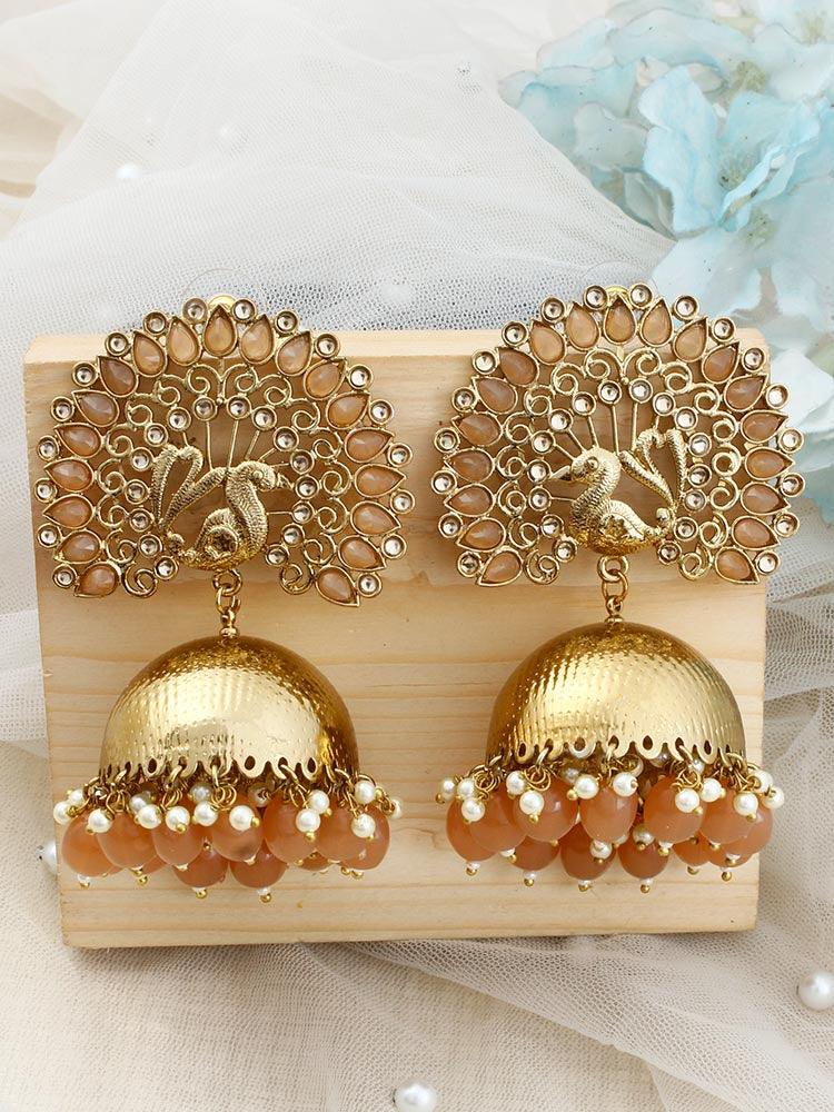 Brown Mayu Jhumkis - Bling Bag